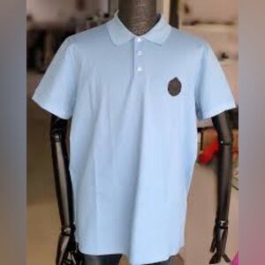 BERLUTI Classic Pique Leather Tab Polo